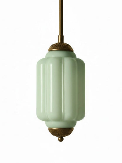 Vintage Glazen Hanglamp met Nostalgische Uitstraling – Verfijnde Verlichting voor Eetkamer en Keuken