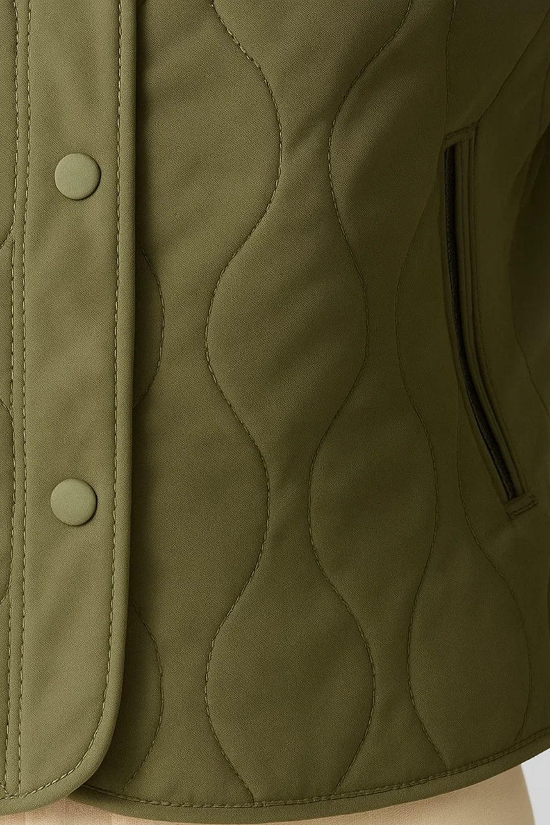 Dames Tussenjas Gewatteerd Cropped Zonder Kraag Casual