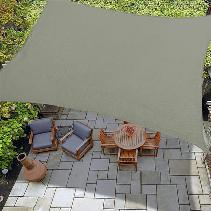 Rechthoekig Waterdicht Schaduwzeil voor Terras Tuin en Zwembad