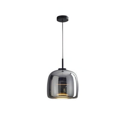 Hanglamp Rookglas Retro Trio Handgeblazen Dimbaar Verstelbaar Zwart
