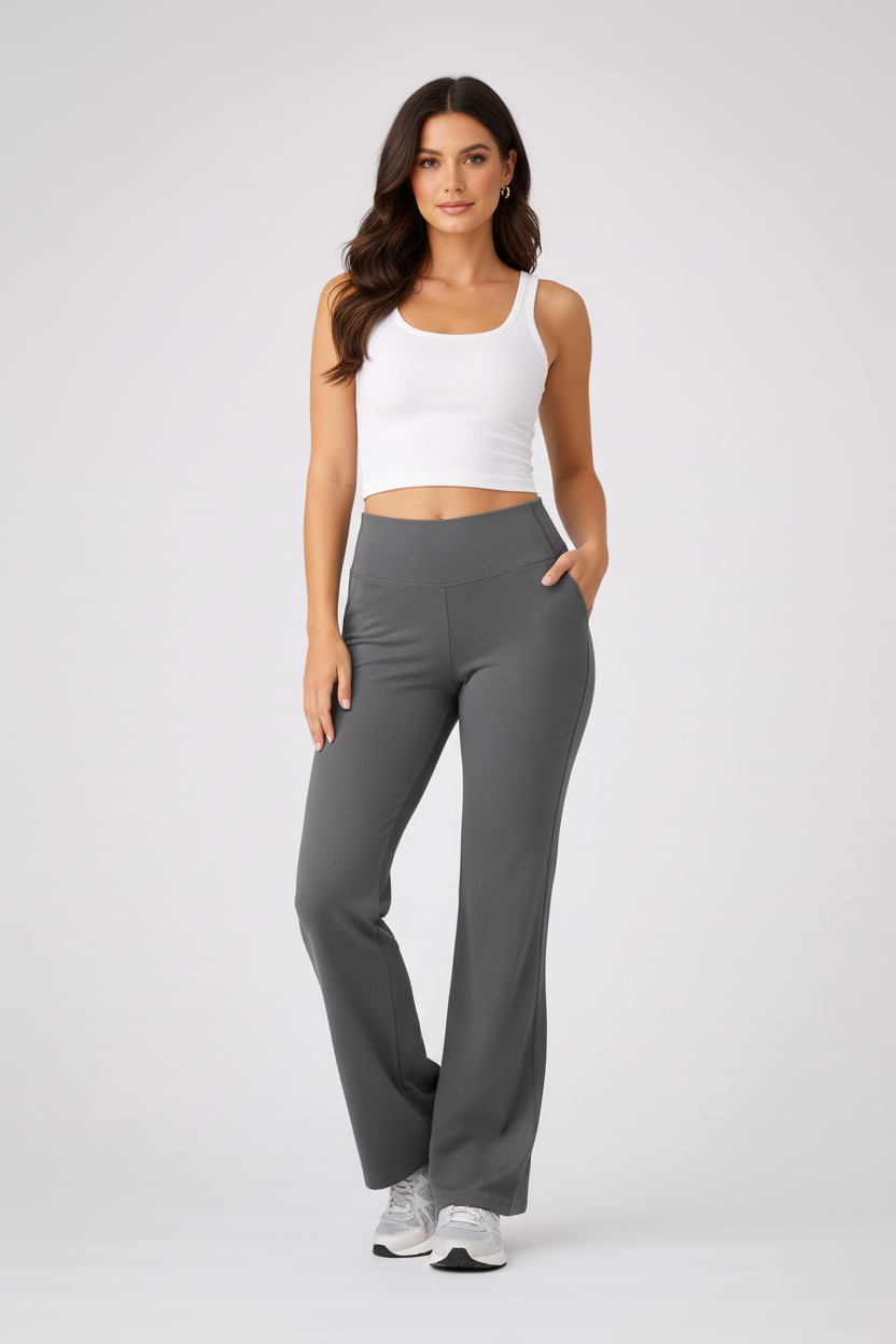 Hoge Broek Flared Model voor Vrouw - StudioMarella