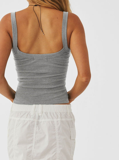 Vrouwelijke Tanktop Ronde Hals Casual Katoen
