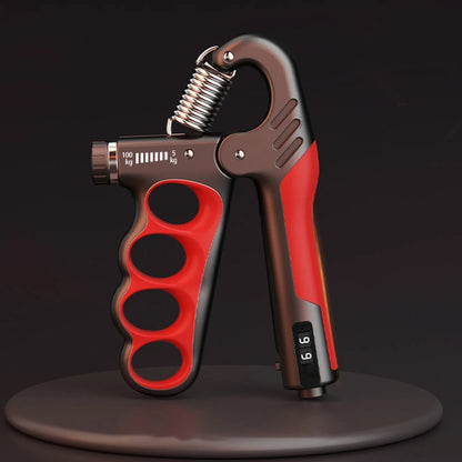 Onderarmtrainer Handknijper Verstelbaar tot 100 kg Krachttraining Thuis Zwart Fitnessapparaat Grip Spierversterking