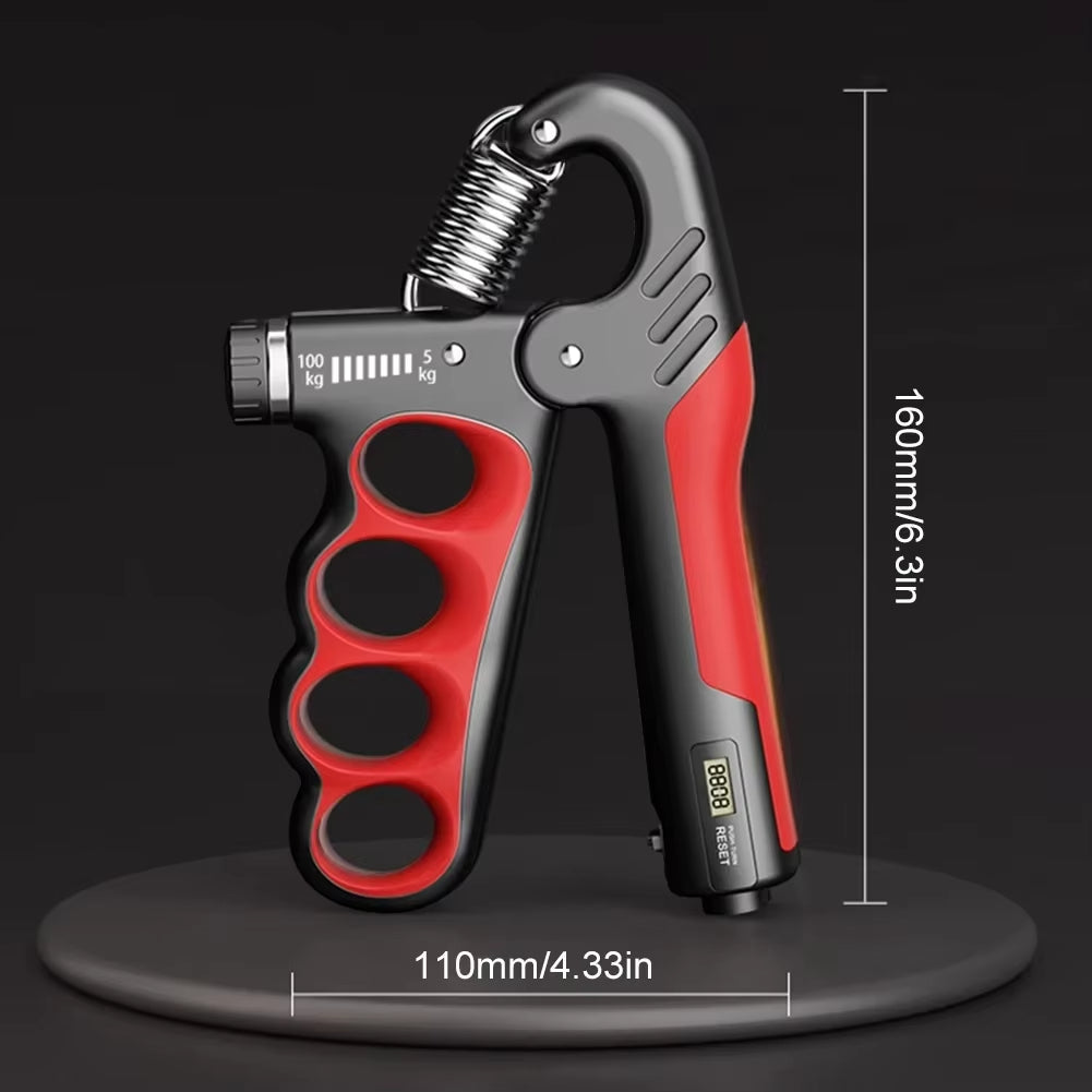 Onderarmtrainer Handknijper Verstelbaar tot 100 kg Krachttraining Thuis Zwart Fitnessapparaat Grip Spierversterking