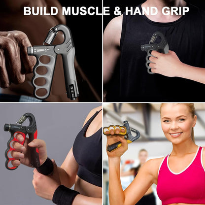 Onderarmtrainer Handknijper Verstelbaar tot 100 kg Krachttraining Thuis Zwart Fitnessapparaat Grip Spierversterking