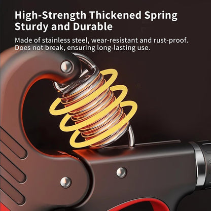 Onderarmtrainer Handknijper Verstelbaar tot 100 kg Krachttraining Thuis Zwart Fitnessapparaat Grip Spierversterking