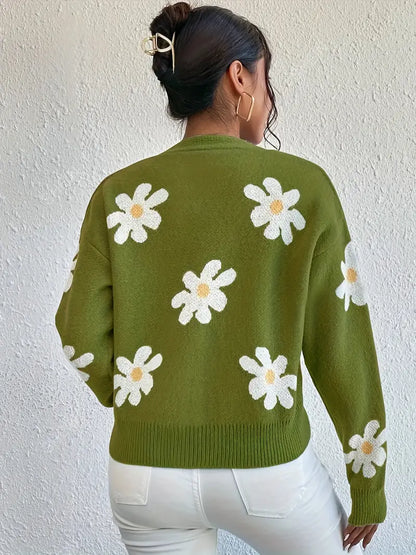 Elegante Trui met Knopen voor Vrouw