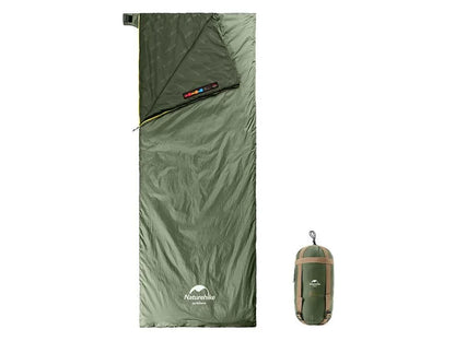 Compacte Slaapzak Groen Lichtgewicht Warm 3-Seizoenen Vulling Ademend Materiaal Backpacken Camping