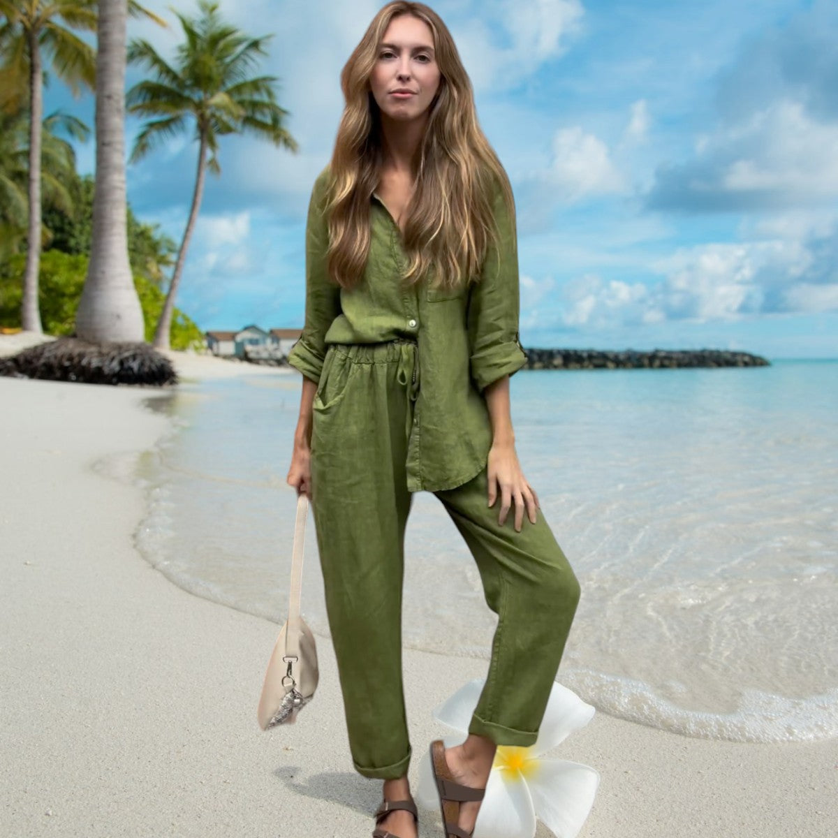 Vrouwelijke Zomerjurk Set Tweedelig Kort en Chic