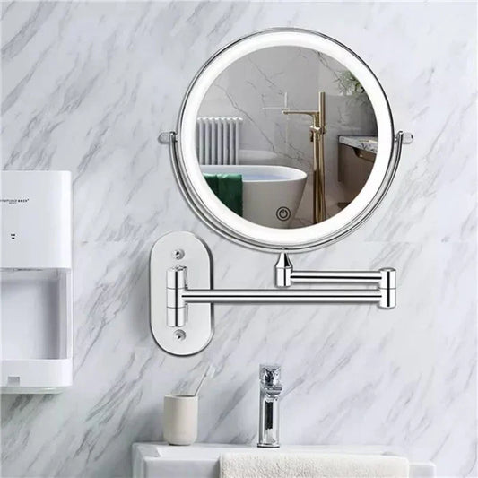 Verlichte LED Make-up Spiegel voor Badkamer & Make-up | Vergrotend & Oplaadbaar