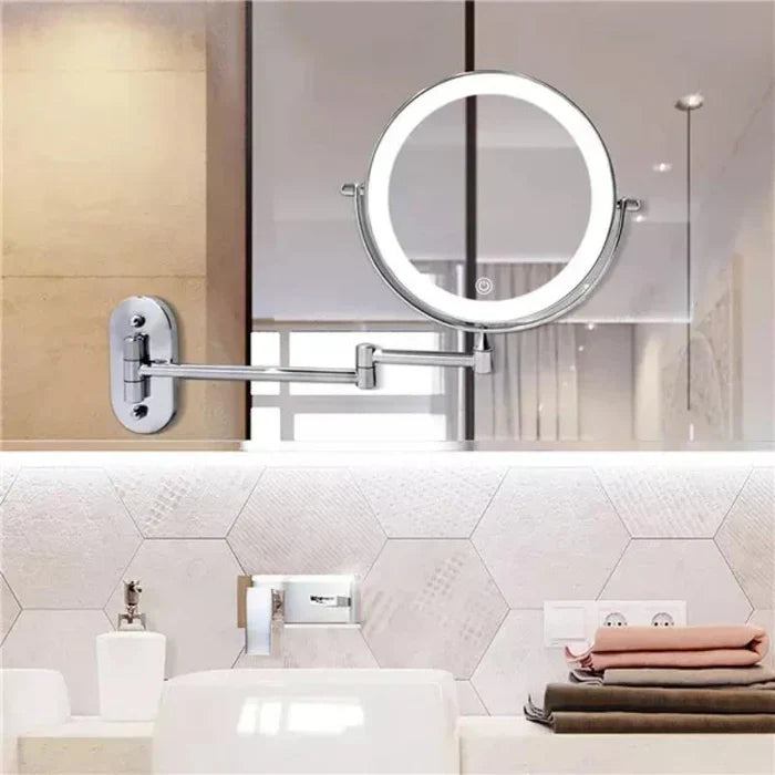 Verlichte LED Make-up Spiegel voor Badkamer & Make-up | Vergrotend & Oplaadbaar