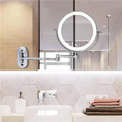 Verlichte LED Make-up Spiegel voor Badkamer & Make-up | Vergrotend & Oplaadbaar
