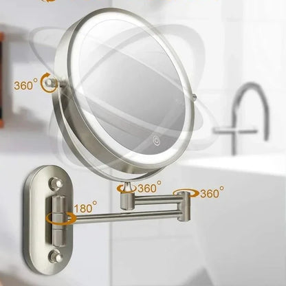 Verlichte LED Make-up Spiegel voor Badkamer & Make-up | Vergrotend & Oplaadbaar