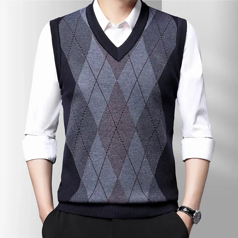 Stijlvolle Heren Gilet Modieus Design