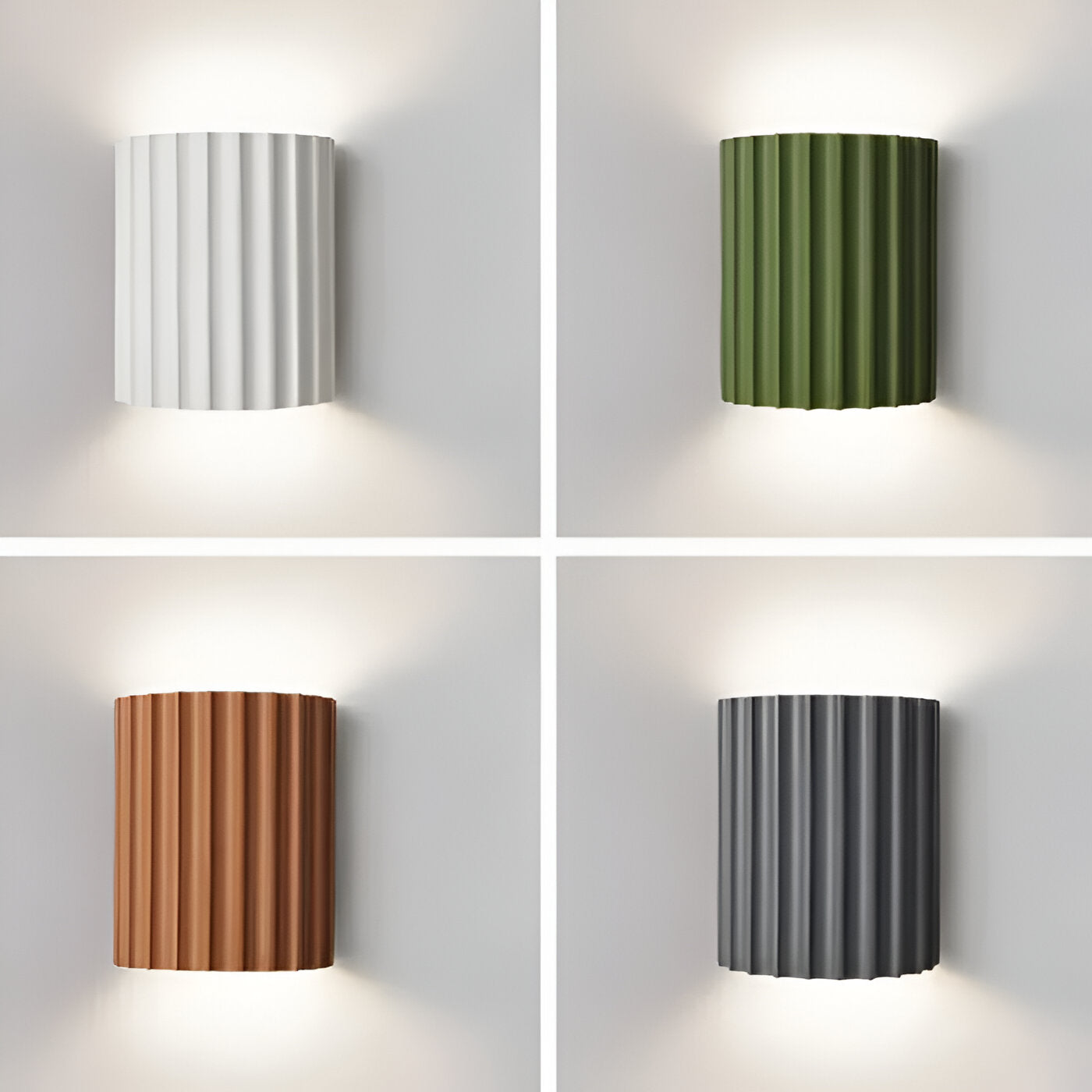 Wandlamp Resin Sculptuur Golvend Nordisch Wit Groen Grijs Slaapkamer Hal