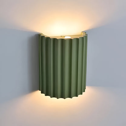 Wandlamp Resin Sculptuur Golvend Nordisch Wit Groen Grijs Slaapkamer Hal
