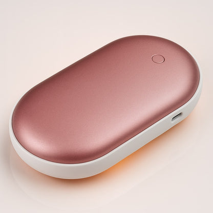 Elektrische Handwarmer met Powerbank Oplaadbaar USB 5200mAh Taschenwärmer Zilver Goud Roségoud Blauw