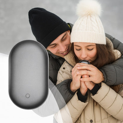Elektrische Handwarmer met Powerbank Oplaadbaar USB 5200mAh Taschenwärmer Zilver Goud Roségoud Blauw