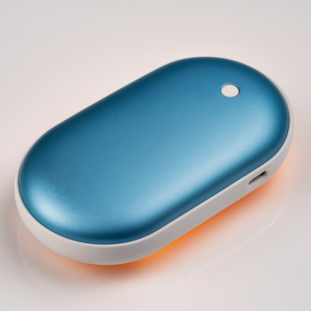 Elektrische Handwarmer met Powerbank Oplaadbaar USB 5200mAh Taschenwärmer Zilver Goud Roségoud Blauw