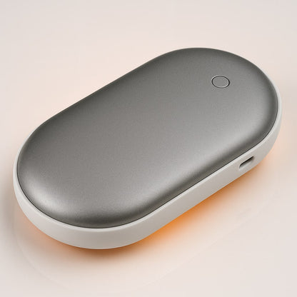 Elektrische Handwarmer met Powerbank Oplaadbaar USB 5200mAh Taschenwärmer Zilver Goud Roségoud Blauw