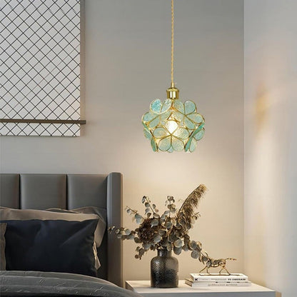 Floyem Flower Hanglamp Glas Messing Goud E27 Eettafel Slaapkamer Vintage Design Hanglamp Bloemvorm