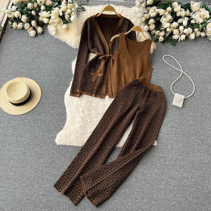Dames Winterset Gebreide Warme 3-delig Set - StudioMarella