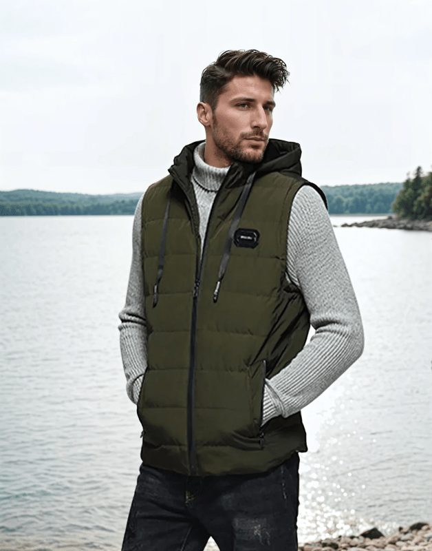 Heren Gilet Ruitpatroon Zonder Mouwen