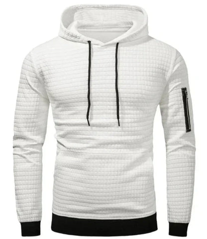 Heren Hoodie Slim Fit met Ribboorden en Trekkoord - StudioMarella
