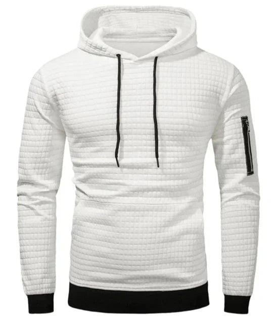 Heren Hoodie Slim Fit Ribboord en Trekkoord Capuchon - StudioMarella