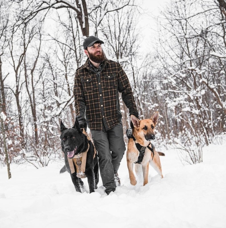 Heren Winterjas Geruit Fleece Voor Warmte en Comfort