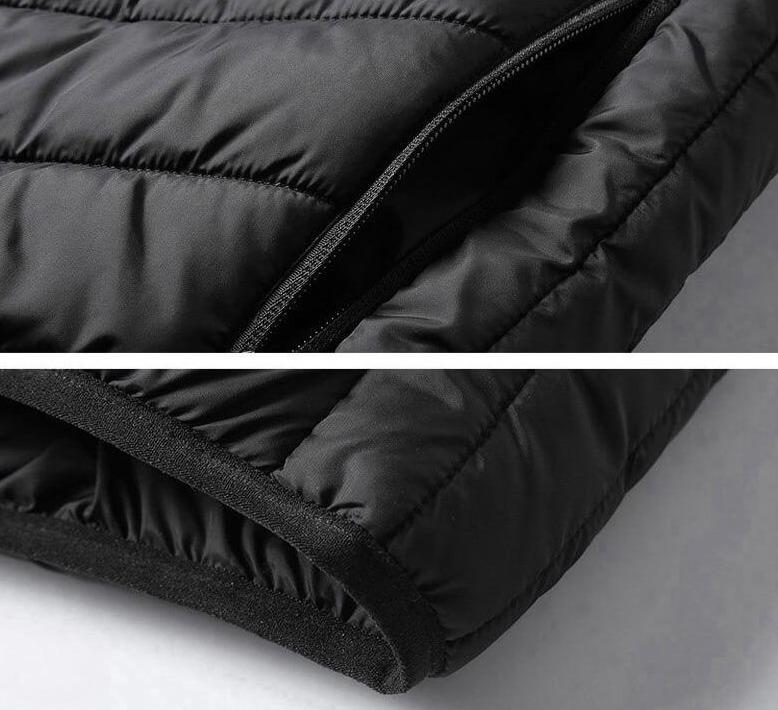 Verwarmbaar Thermisch Vest Winddicht & Waterdicht 5 Verwarmingszones Drie Temperatuurstanden Zwart Blauw