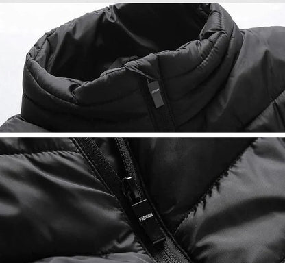 Verwarmbaar Thermisch Vest Winddicht & Waterdicht 5 Verwarmingszones Drie Temperatuurstanden Zwart Blauw