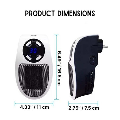 Compacte keramische elektrische heater voor snelle ruimteverwarming tot 32 m²