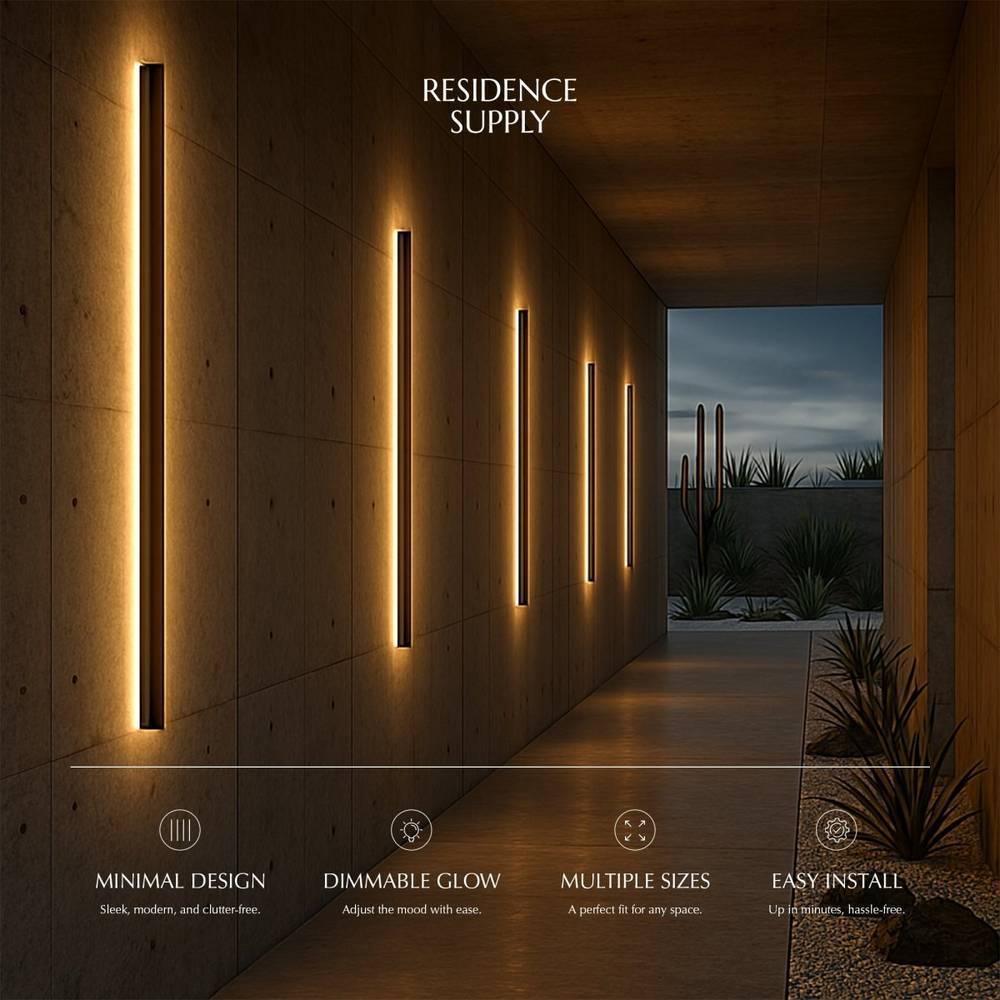 Moderne LED Wandlamp Voor Binnen En Buiten Met Strak Lijnontwerp