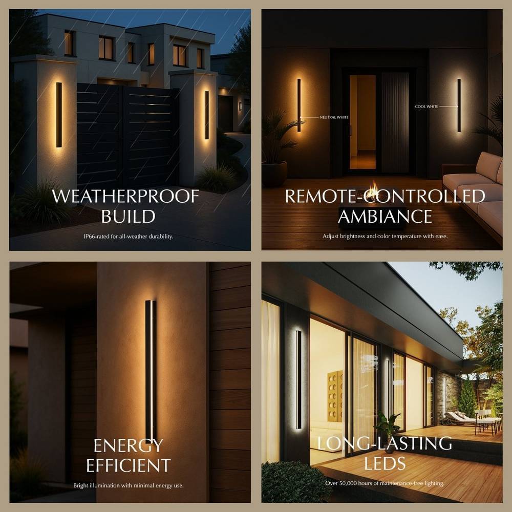 Moderne LED Wandlamp Voor Binnen En Buiten Met Strak Lijnontwerp
