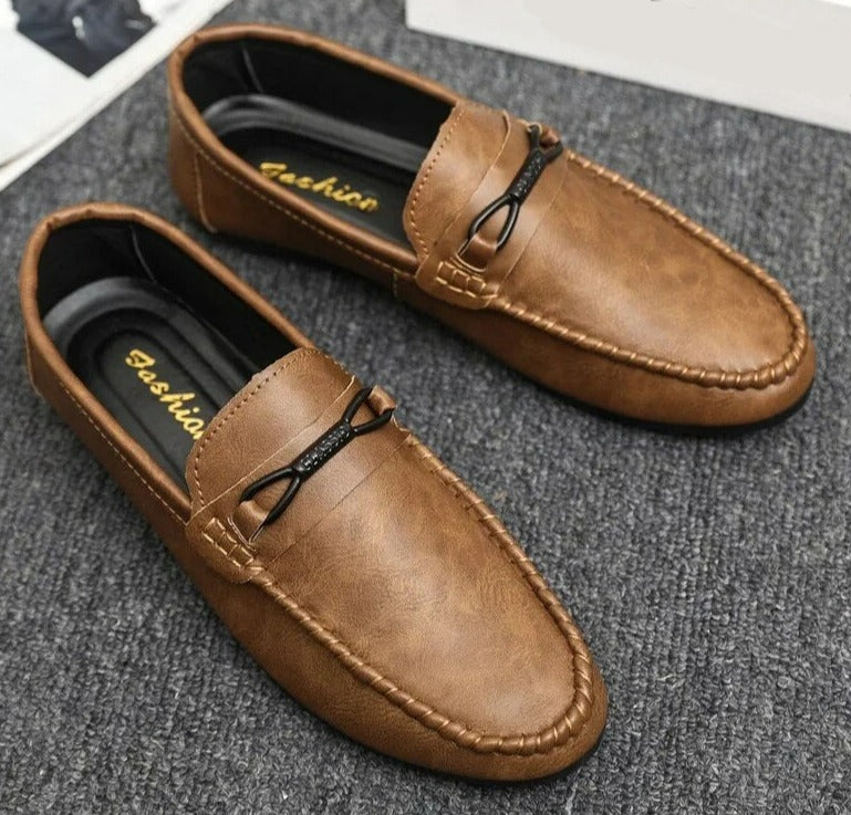 Heren Loafers Luxe Leer Zwarte Stijlvolle Schoenen - StudioMarella