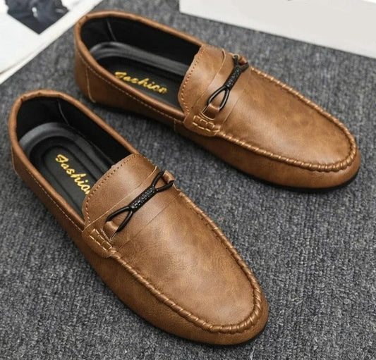 Heren Loafers Luxe Leer Zwarte Stijlvolle Schoenen - StudioMarella