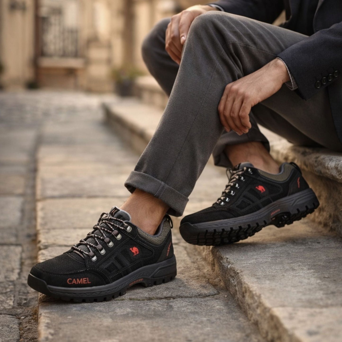 Comfortabele Wandelschoenen met Steun en Antislip Zool voor Dagelijks Gebruik en Outdoor