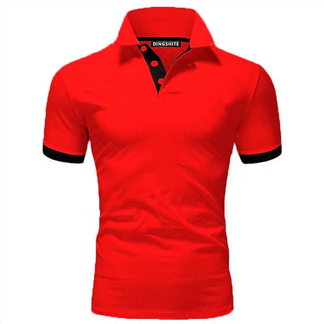 Heren Golf Polo Shirt Korte Mouw Zomer