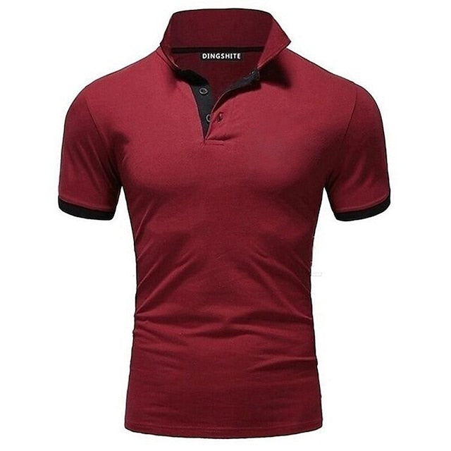 Heren Golf Polo Shirt Korte Mouw Zomer
