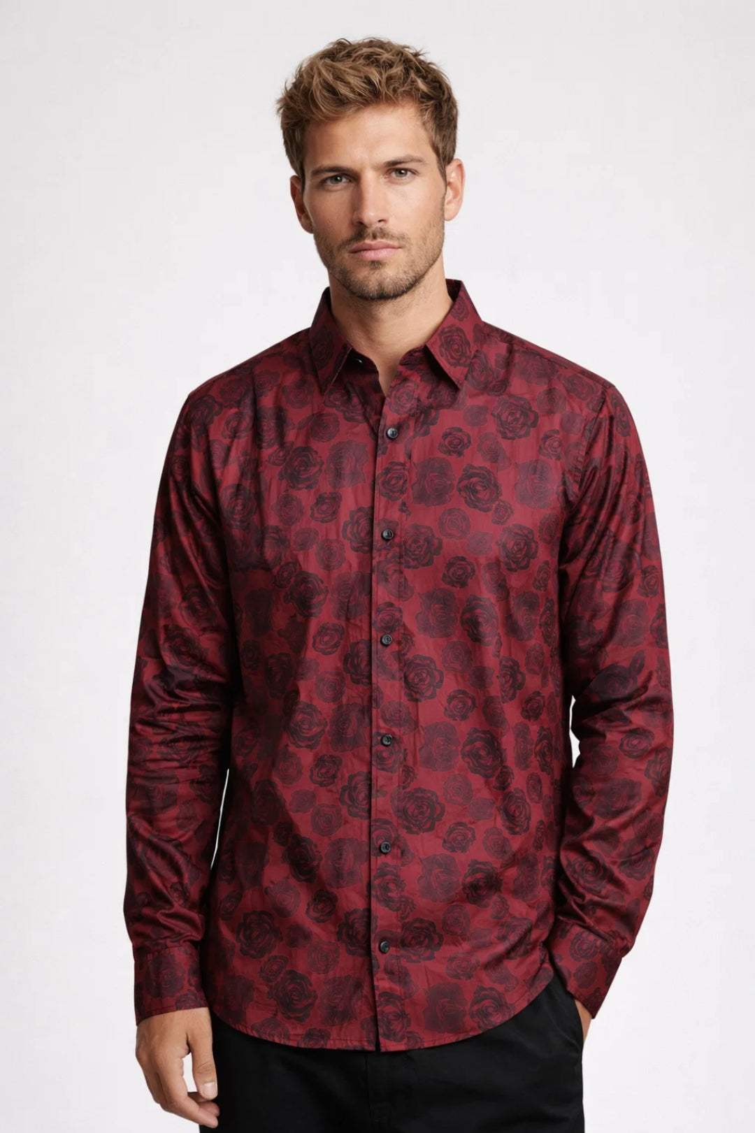 Heren Overhemd Met Print Comfortabel Alle Seizoenen - StudioMarella