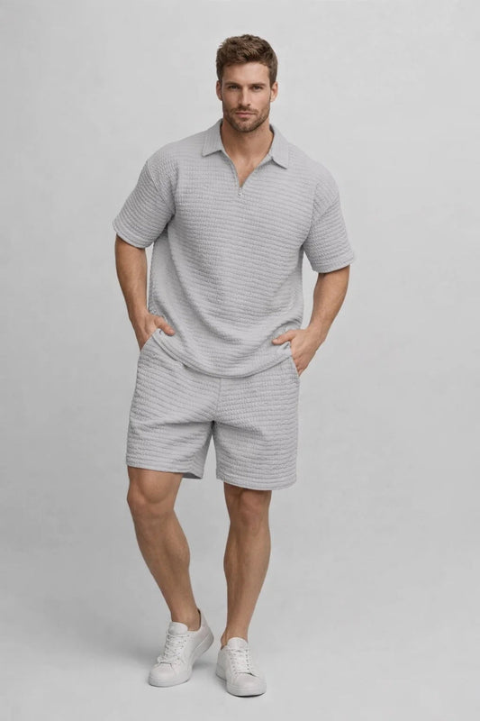 Heren Zomeroutfit - Polo en Korte Broek Casual Set - StudioMarella