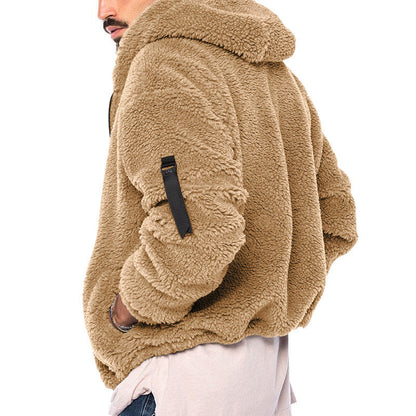 Hermy | Zachte fleecejack in de kleur Zwart voor heren in Lounge stijl ideaal voor de winter