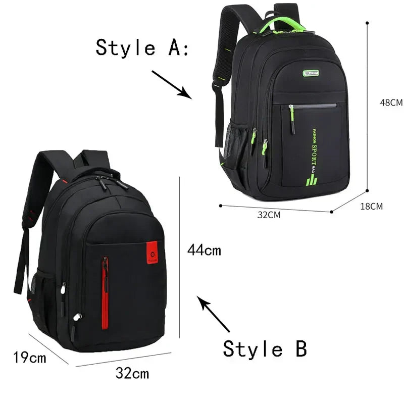 Waterdichte Rugzak 45x30x15cm Oxford Zwart Groen Blauw Oranje Rood Laptop Schooltas Business Reistas