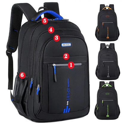 Waterdichte Rugzak 45x30x15cm Oxford Zwart Groen Blauw Oranje Rood Laptop Schooltas Business Reistas