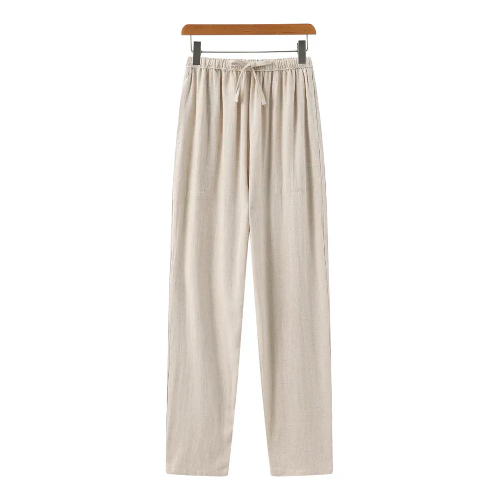 Mannen Pantalon Linnen Slim Fit Zomerbroek - StudioMarella