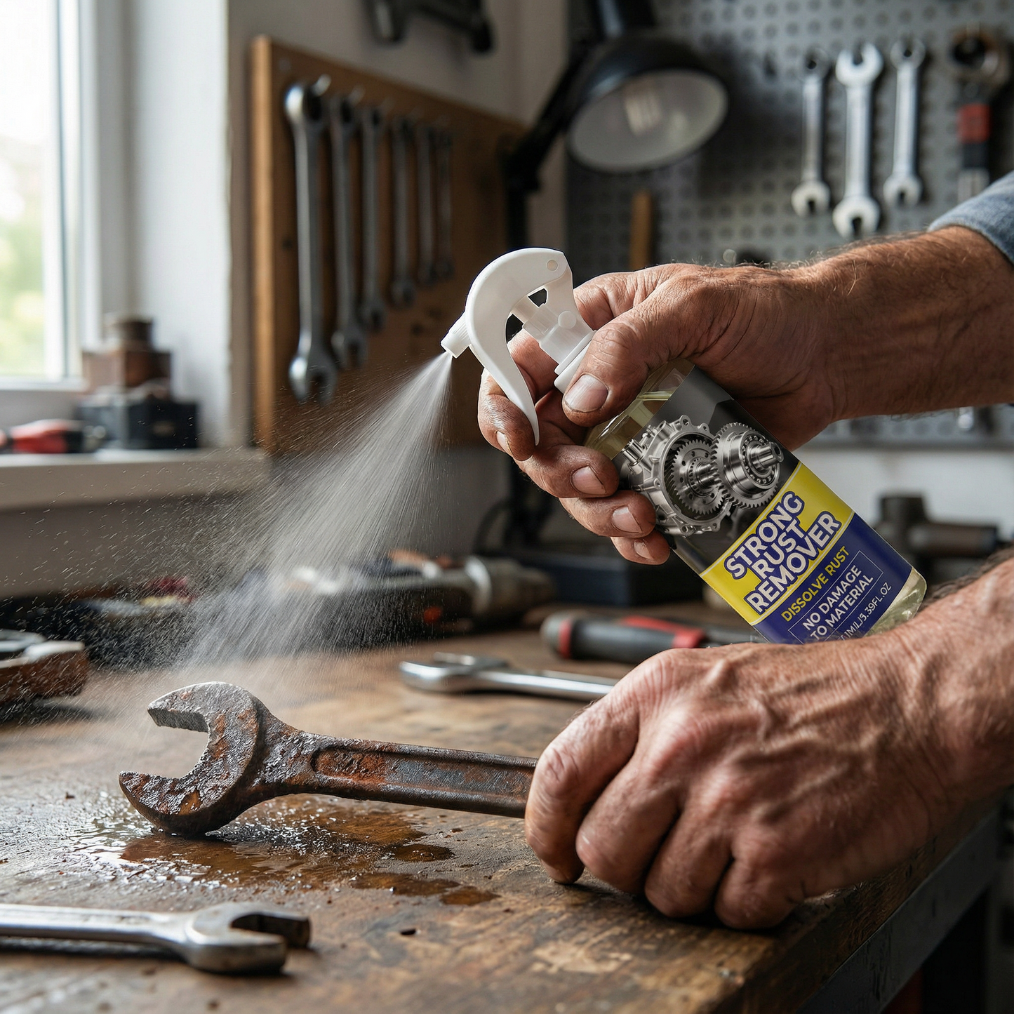 Roestverwijderaar Spray – Snel Werkend Roestoplosser voor Gereedschap, Auto-onderdelen en Metalen Voorwerpen