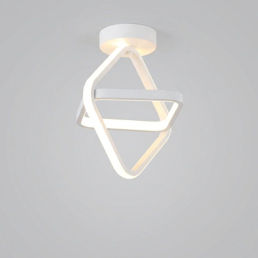 LED Plafondlamp Dubbel Ring Aluminium 24cm Woonkamer Slaapkamer Warm Wit Energiezuinig 18W Plafonnière