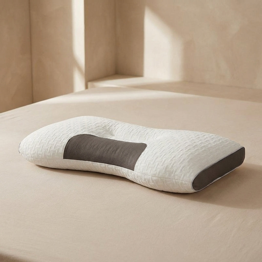 Ergonomisch Contour Nekkussen 74x45x15cm - Geheugenfoam voor Optimale Nekondersteuning - Perfect voor Zij- en Rugslaper
