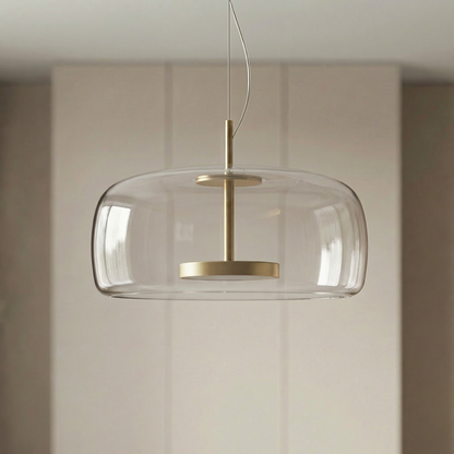 Scandinavische Glazen Hanglamp – Warm Sfeerlicht met Amber, Helder of Grijs Glas – Ø 15, 25 of 35 cm – Moderne Verlichting voor Keuken, Eetkamer en Woonkamer